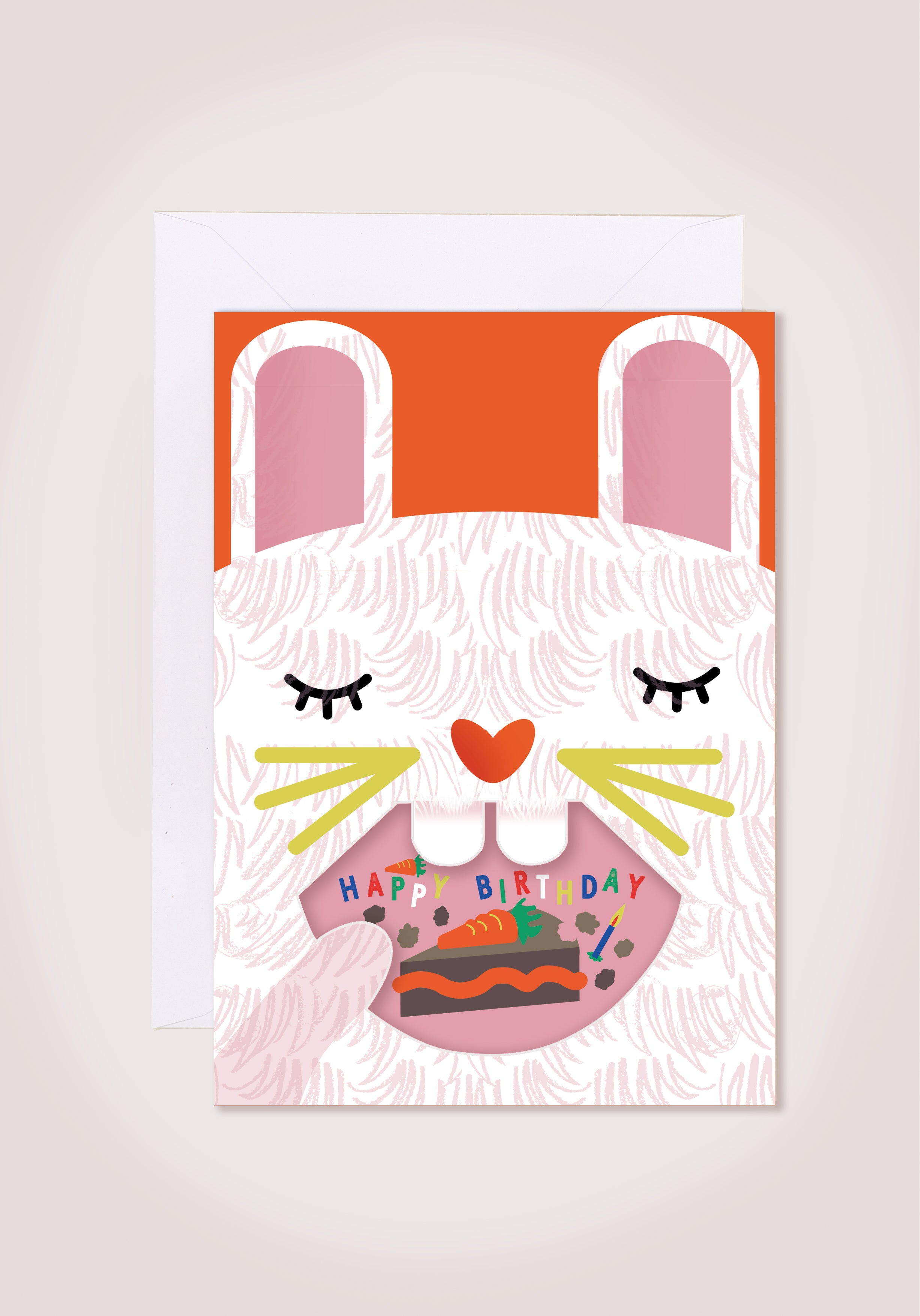 bunny birthday card