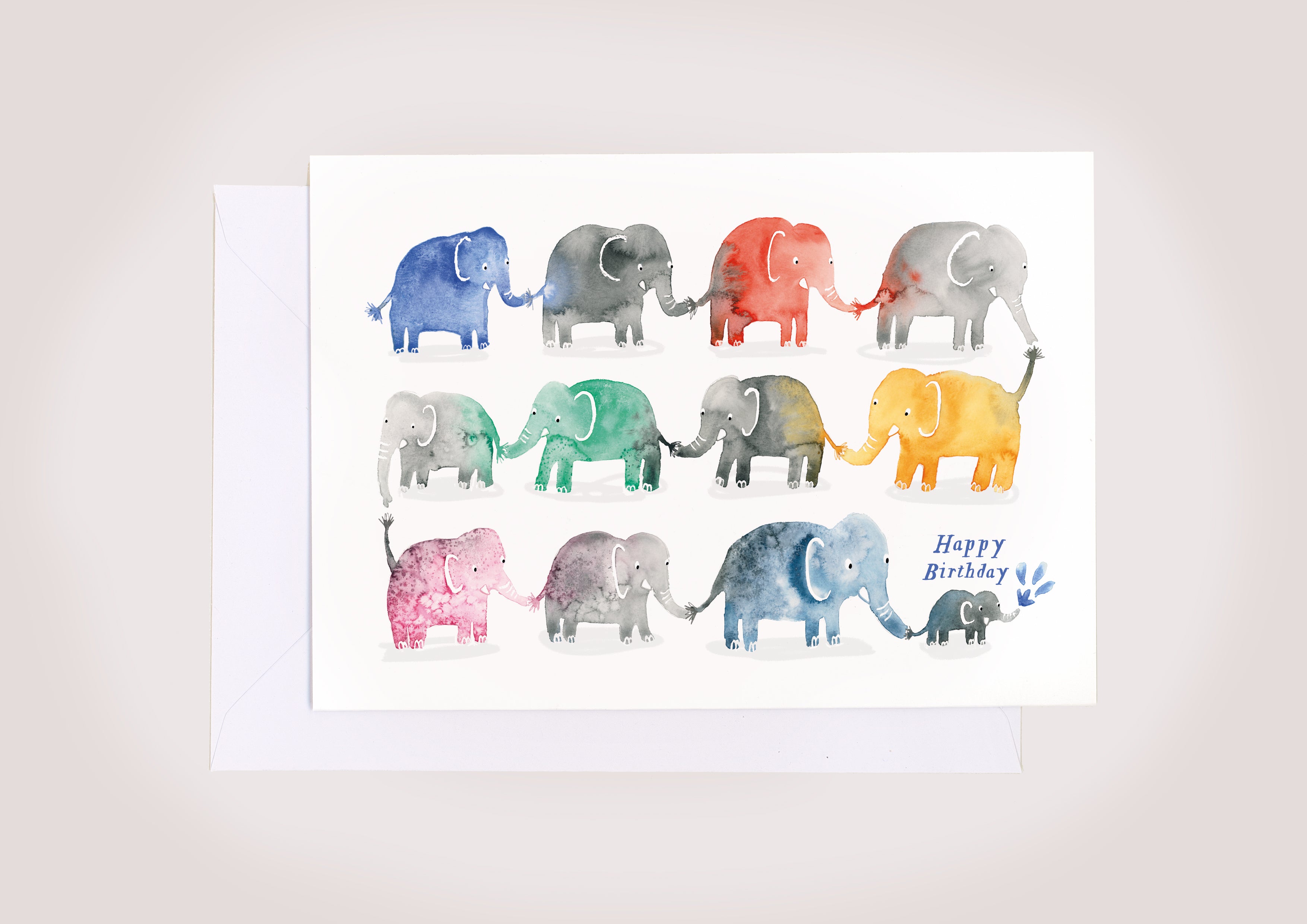 elephant birthday card