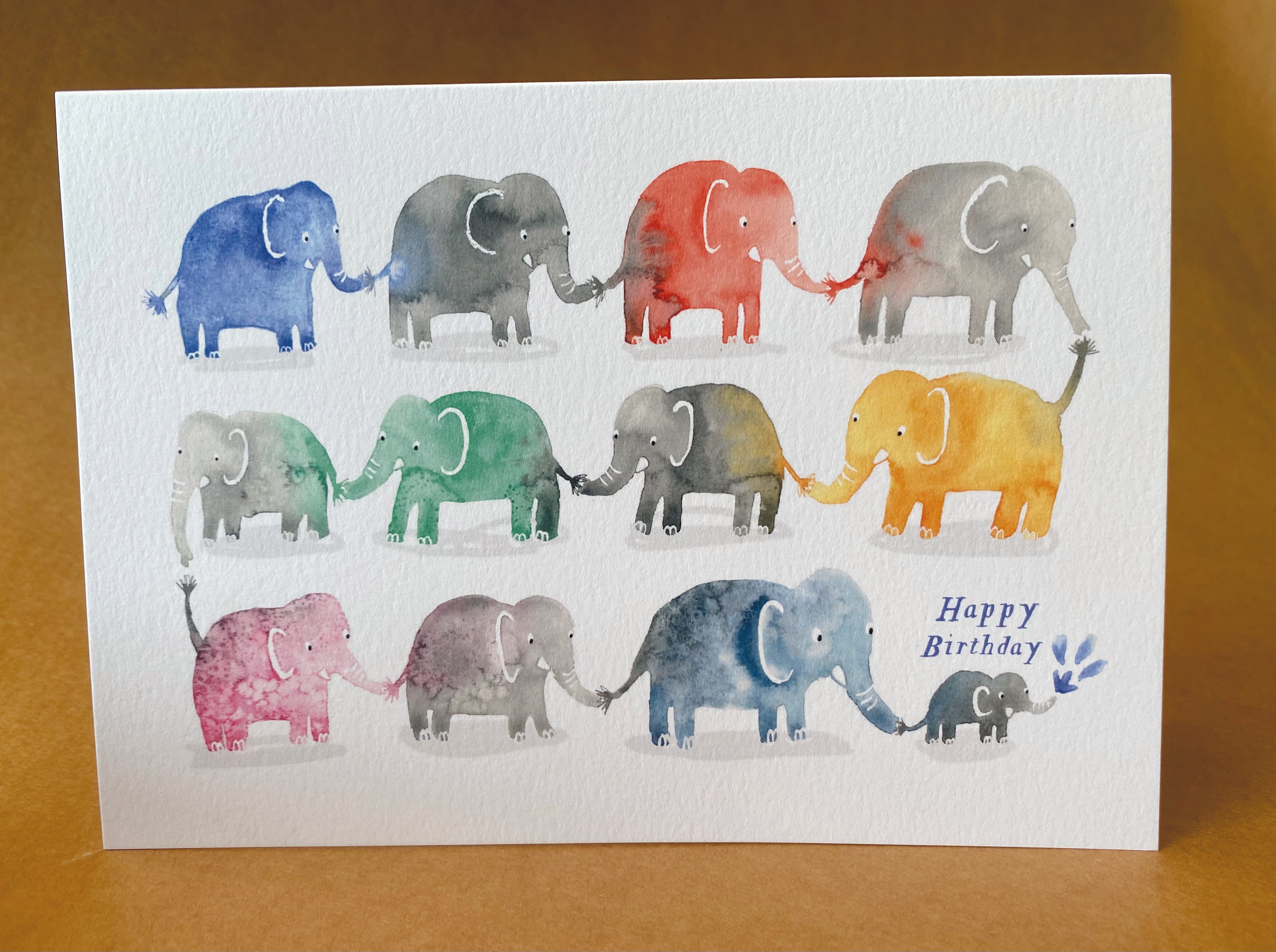 elephant birthday card