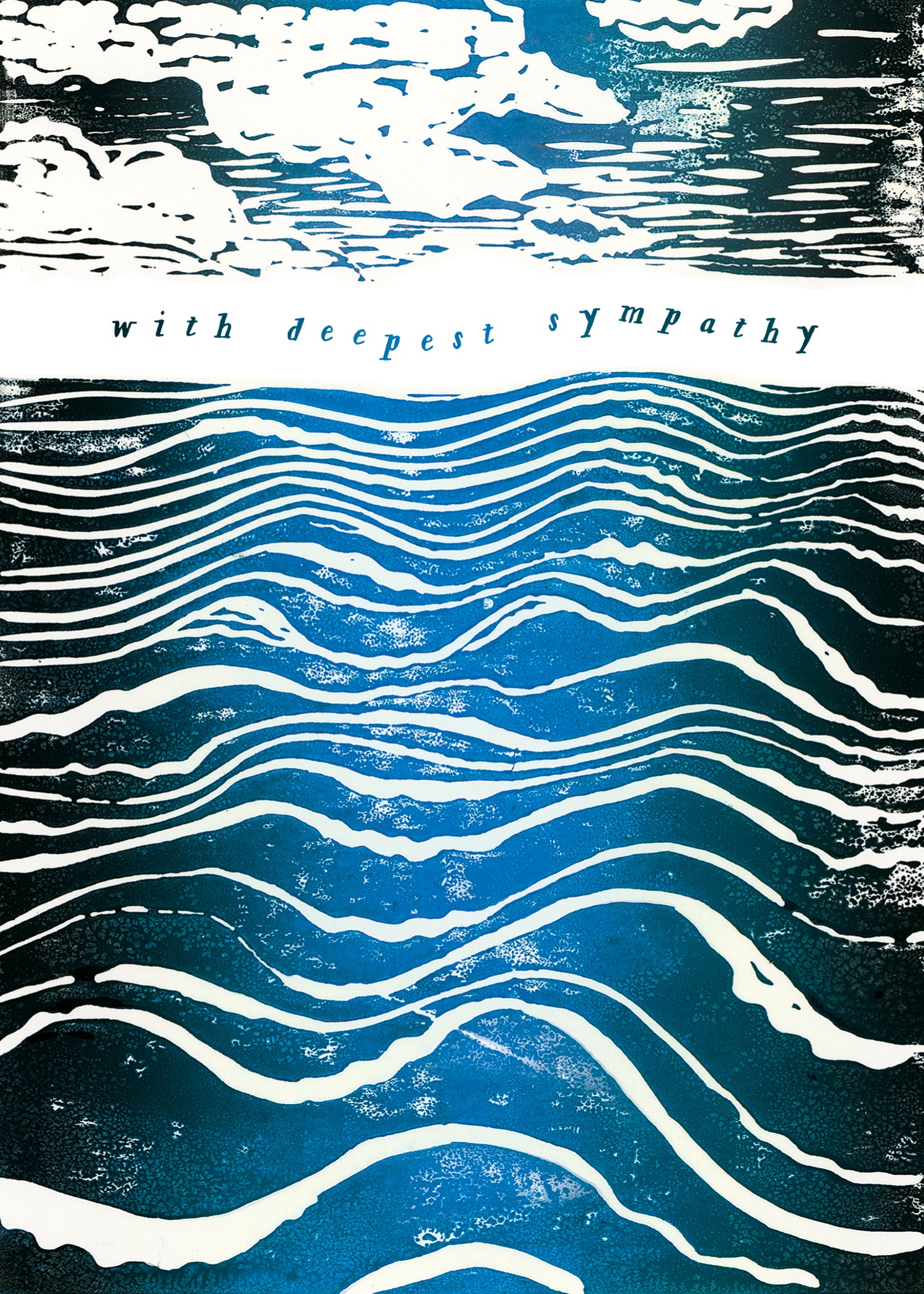 waves sympathy card