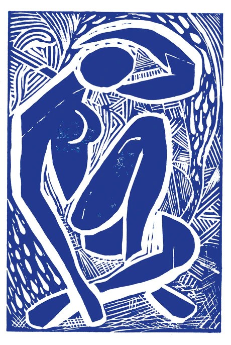 blue matisse print