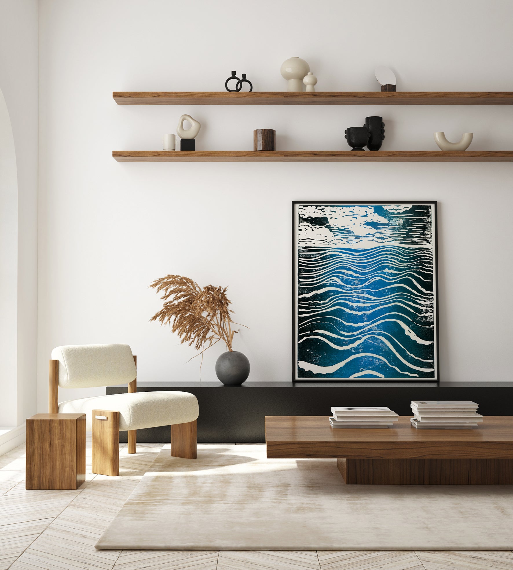waves wall art print