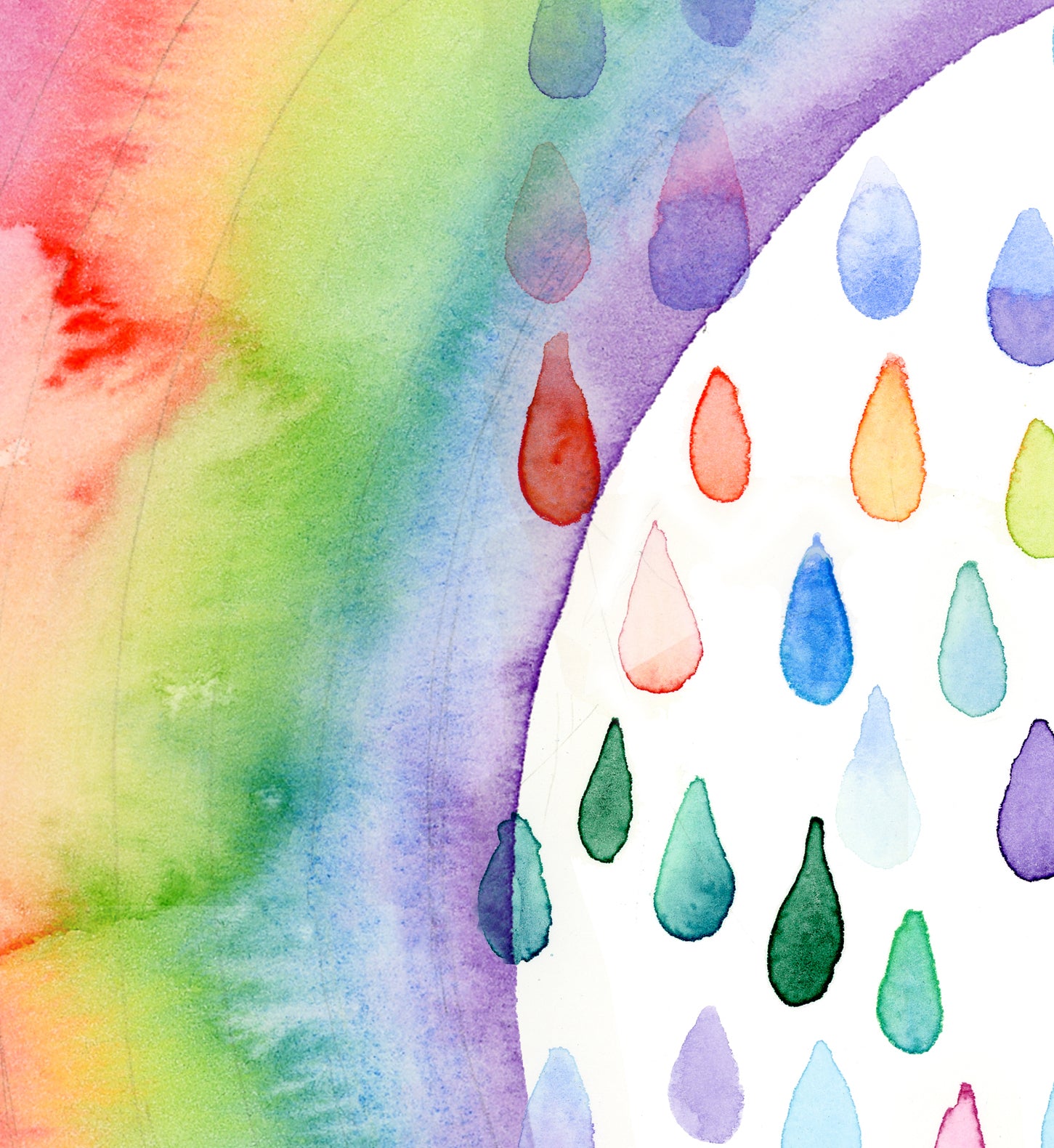 kids babies personalised art print rainbow positive affirmations close up