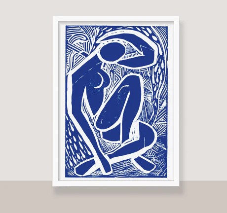 blue matisse print