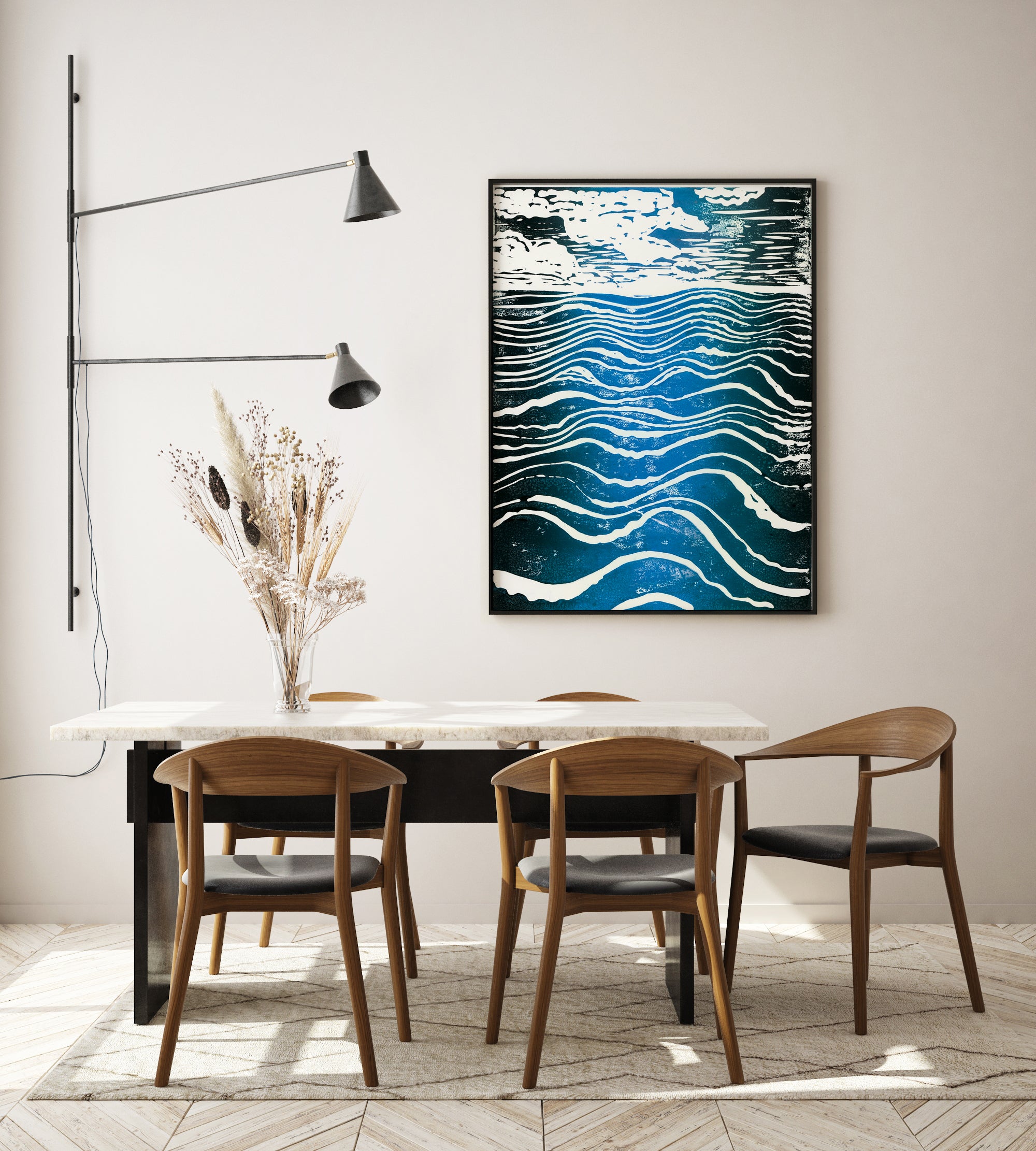 waves art print