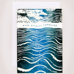 waves sympathy card