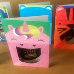 6 pack of kids birthday cards