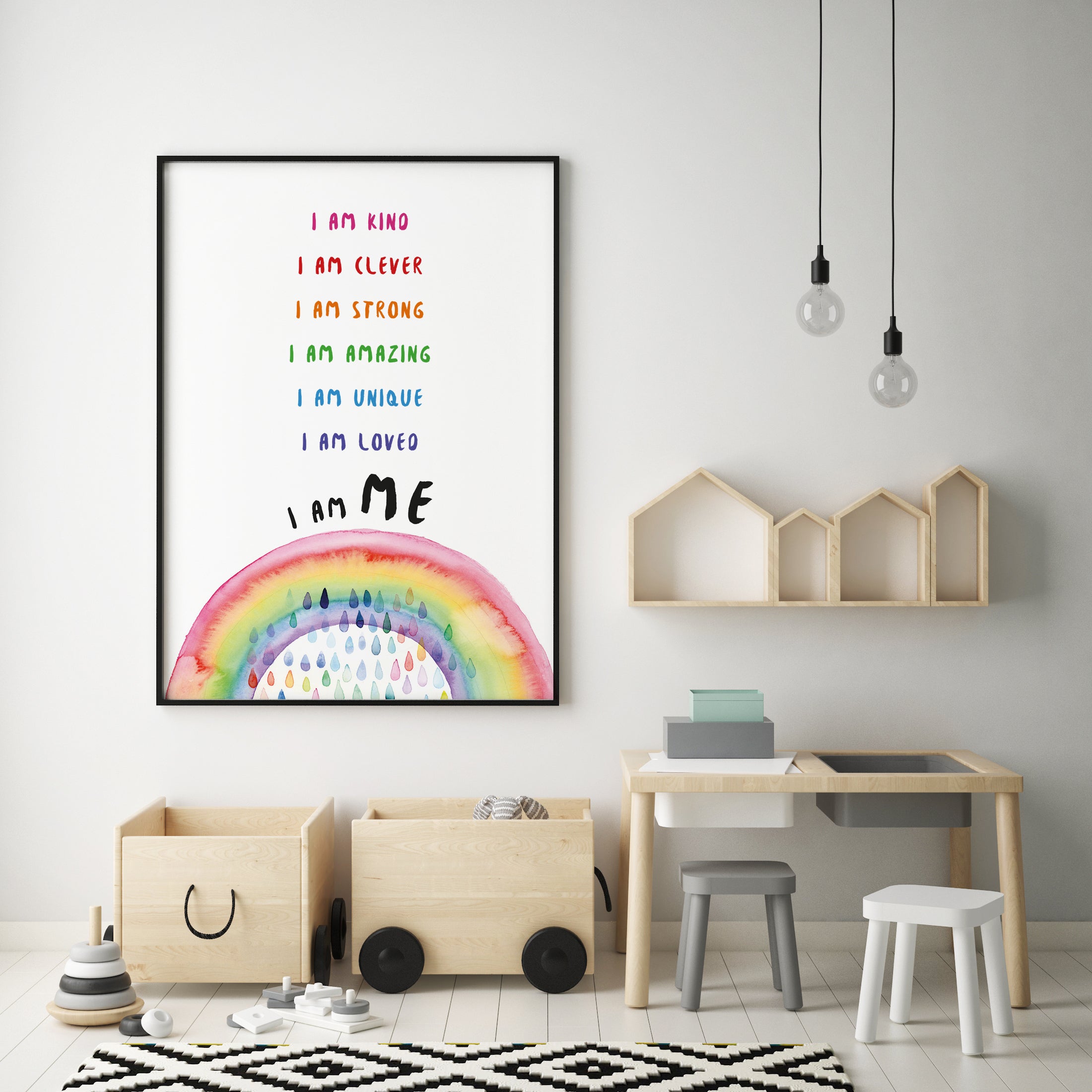 childrens wall art positive affirmation
